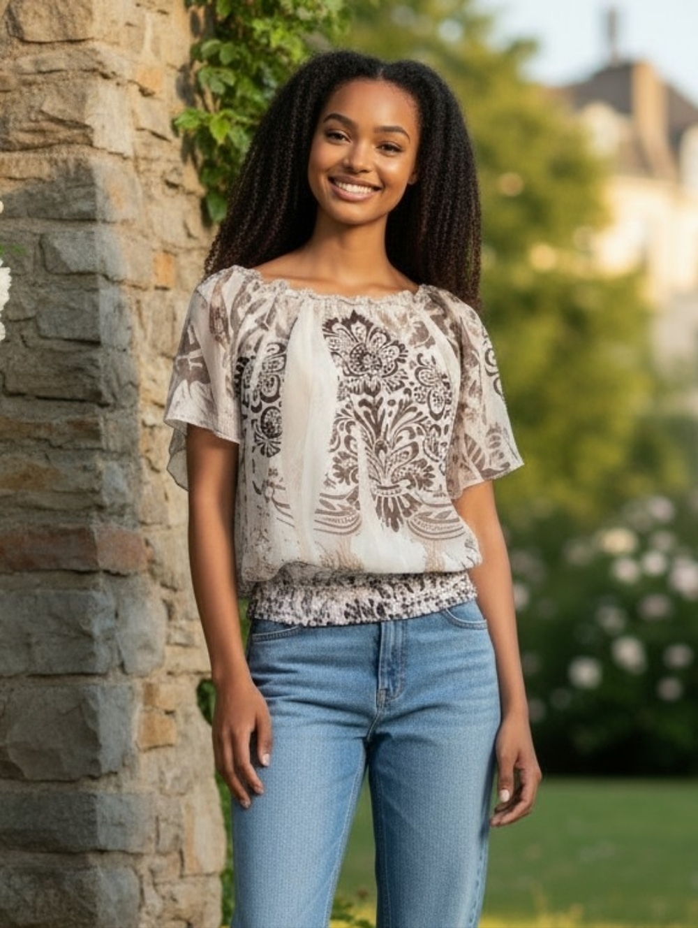 3/$15 SALE! Espresso Blouse